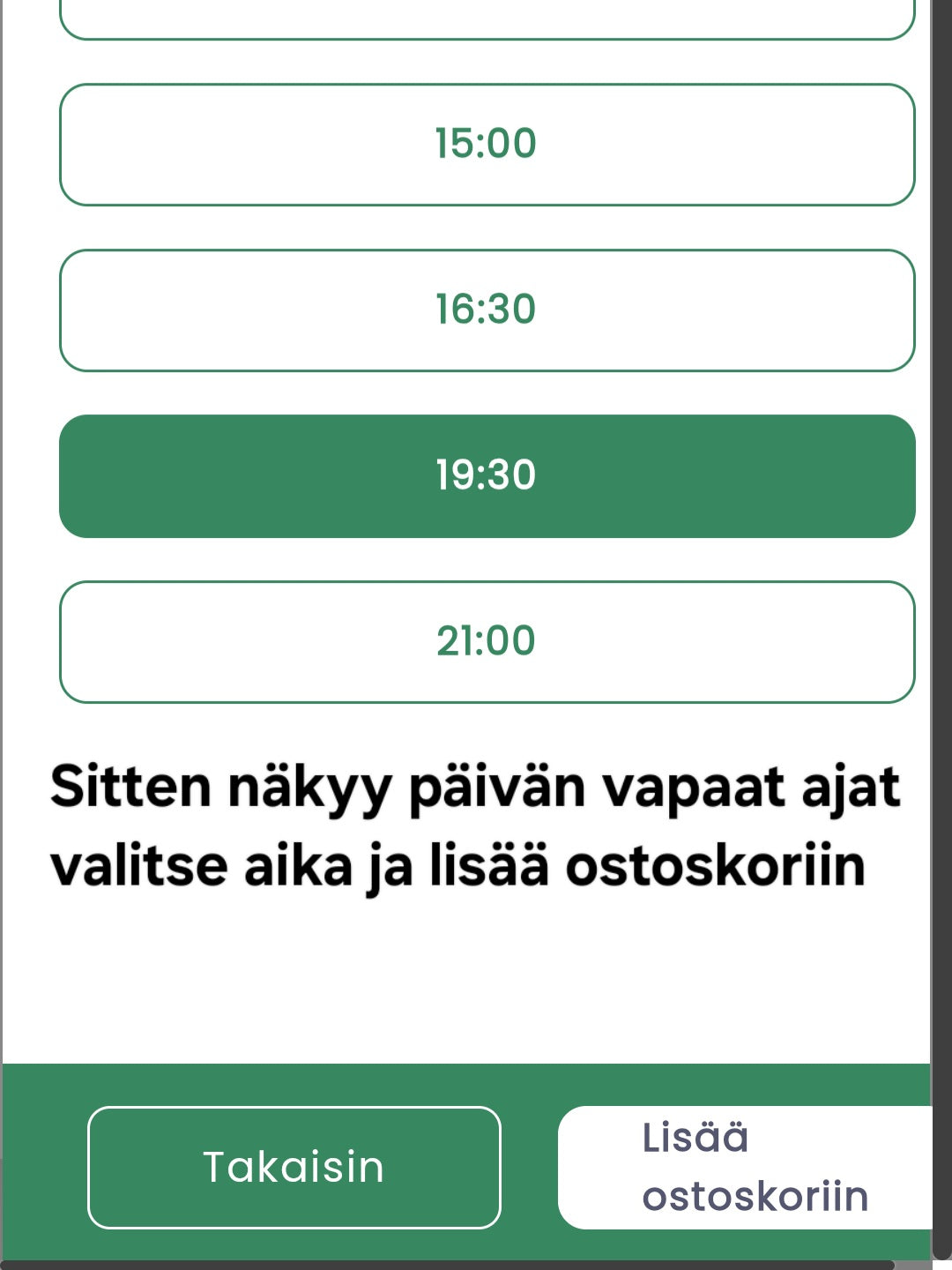 7. Ohjeet Ajan varaus ennen 9.9.2025
Ostetuille Porvoo Kelluu Lahjakorteille ja Elämyslahjat lahjakorteille.