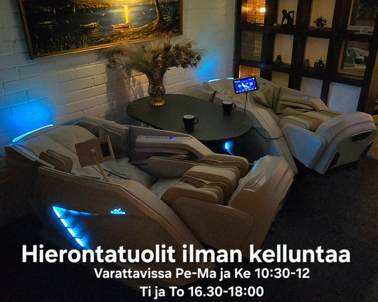 3. Hierontatuolit ilman kelluntaa