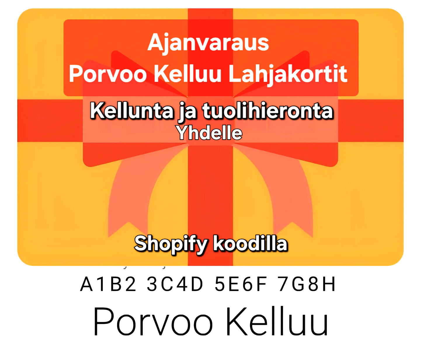 5. Ajanvaraus kellunta yhdelle - Porvoo Kelluu Shopify-lahjakortti